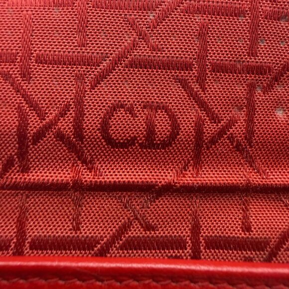 Christian Dior Women’s Wallet | Leather | Red Studded Exterior | COA INCLUDED - Picture 8 of 15